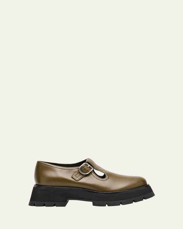 Kate Lug-Sole Mary Jane Loafers